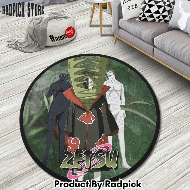 Zetsu round rug custom anime circle carpet  rp0003031